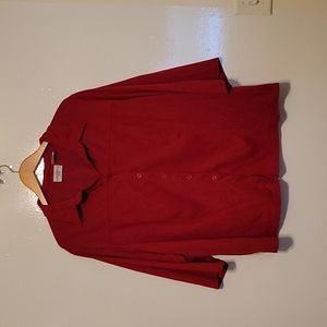 Kathy Ireland Plus Button Down Blouse